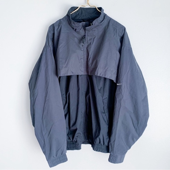 Nike Golf storm fit full zip windbreaker jacket black grey size XL - Picture 1 of 9